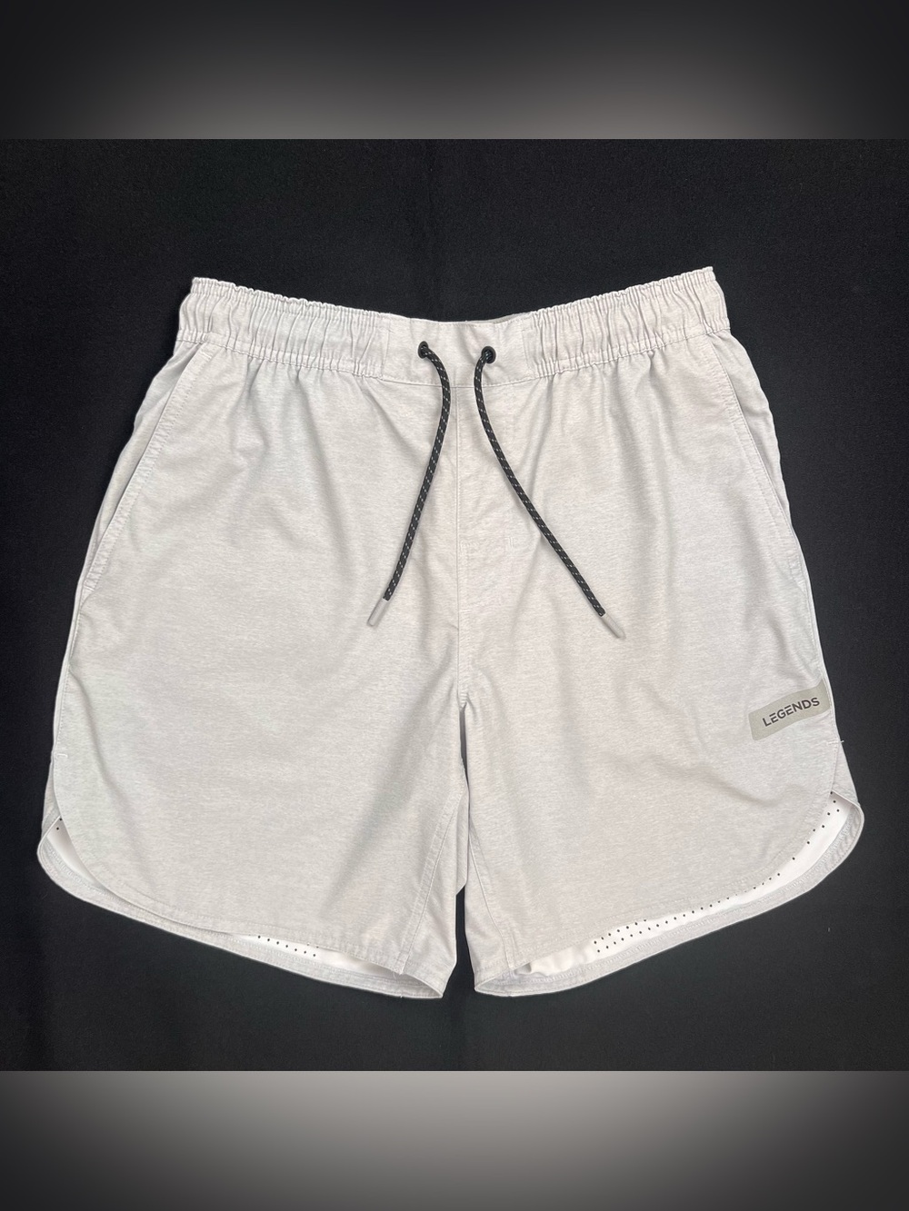 LEGENDS Men's Light Gray Flat Front Athletic Shorts
